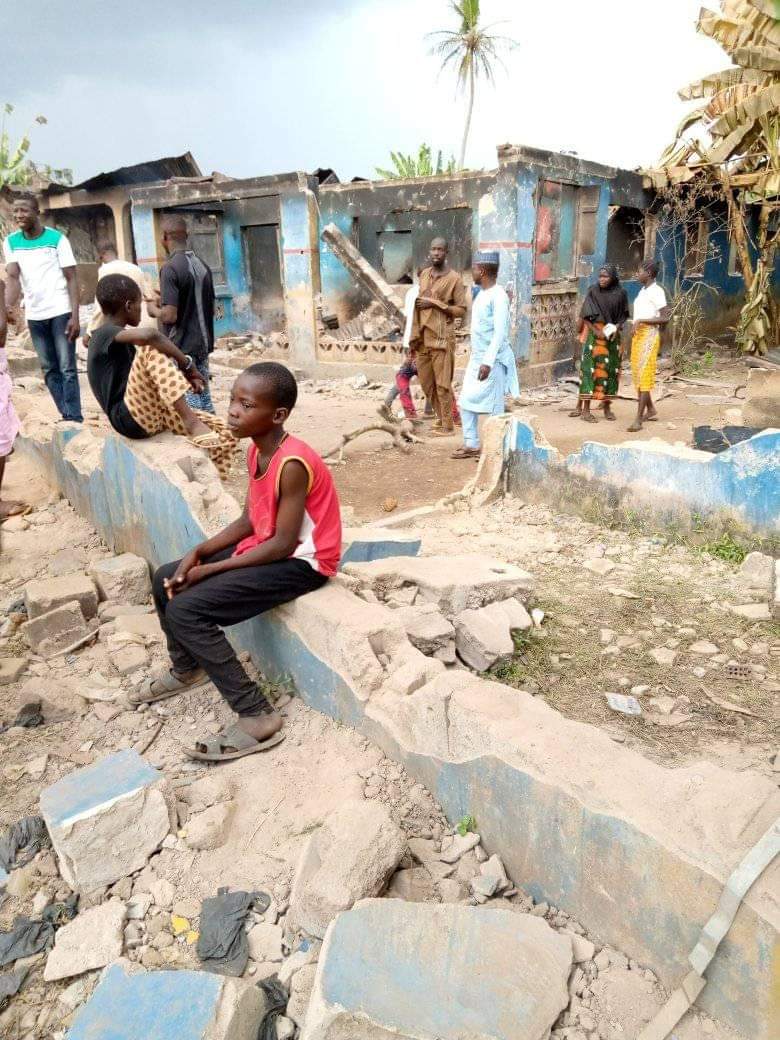 House Burnt, 4 Arrested As Police Exhume Remains Of Missing Persons In Iwo