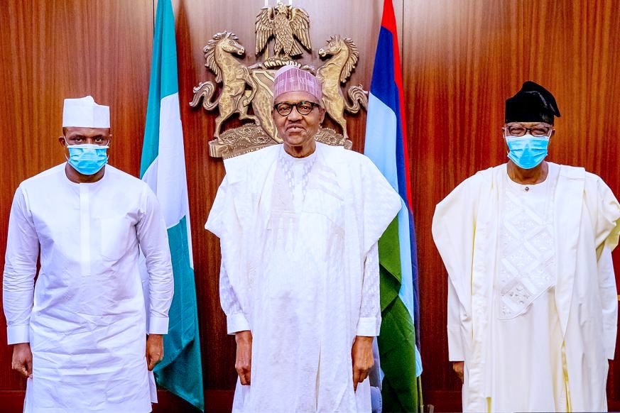 Gbenga Daniel, Dimeji Bankole, Other Top New APC Members Meet Buhari In Aso Rock
