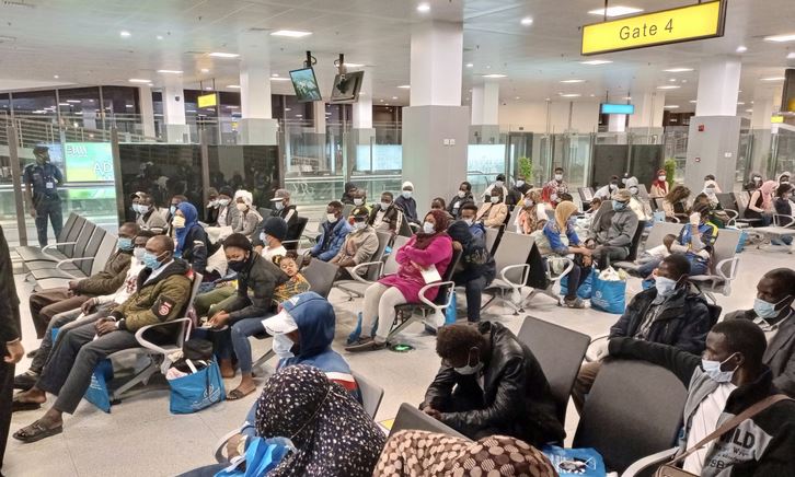 118 Stranded Nigerians In libya Arrive Abuja- NIDCOM