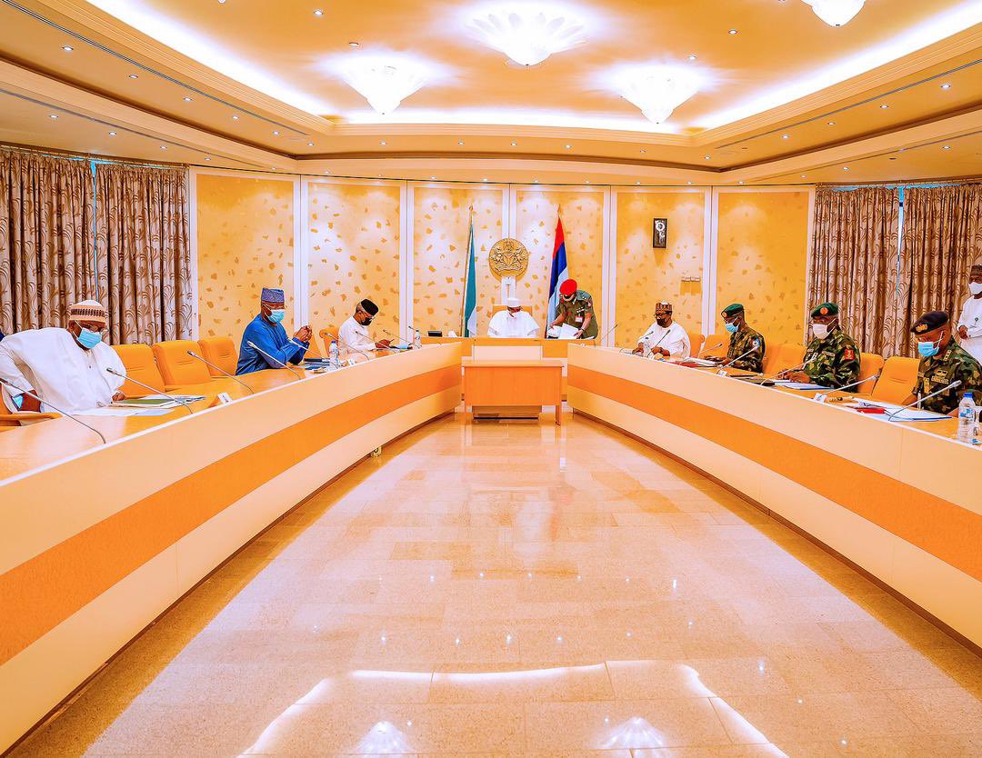 BREAKING:Again, Buhari Meets Security Chiefs In Aso Villa