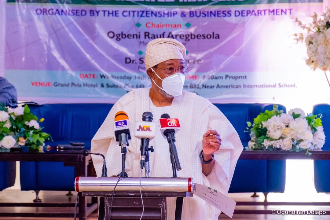 PHOTONEWS: Aregbesola Flags Off One-Day Stakeholders’ Meeting on Expatriate Quota Administration in Abuja.