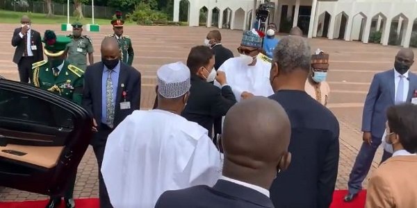 BREAKING: Buhari Meets Libyan Prime Minister