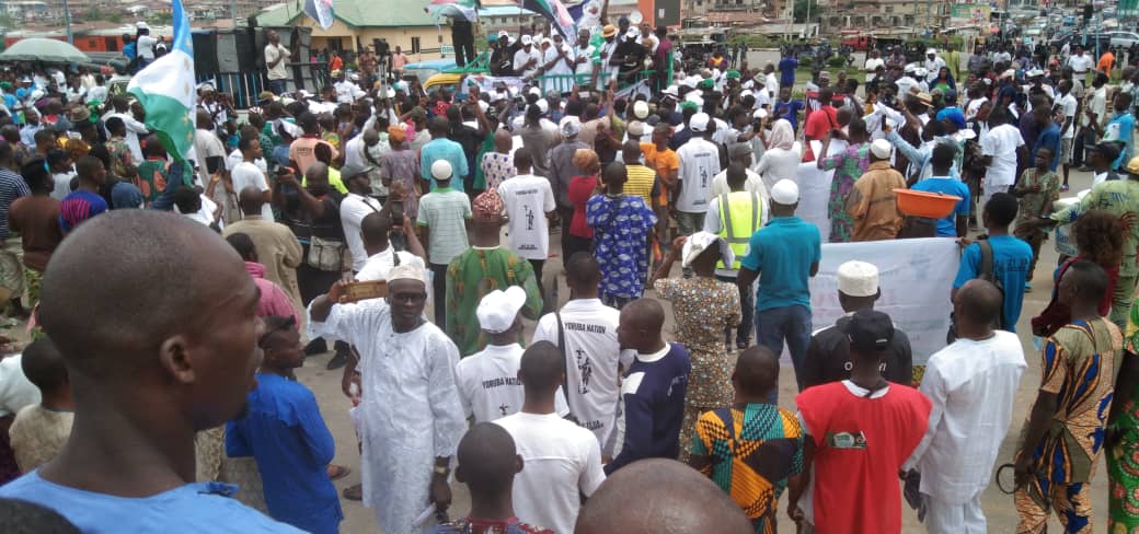 Breaking: Oduduwa Republic Agitators Hold Rally In Osogbo