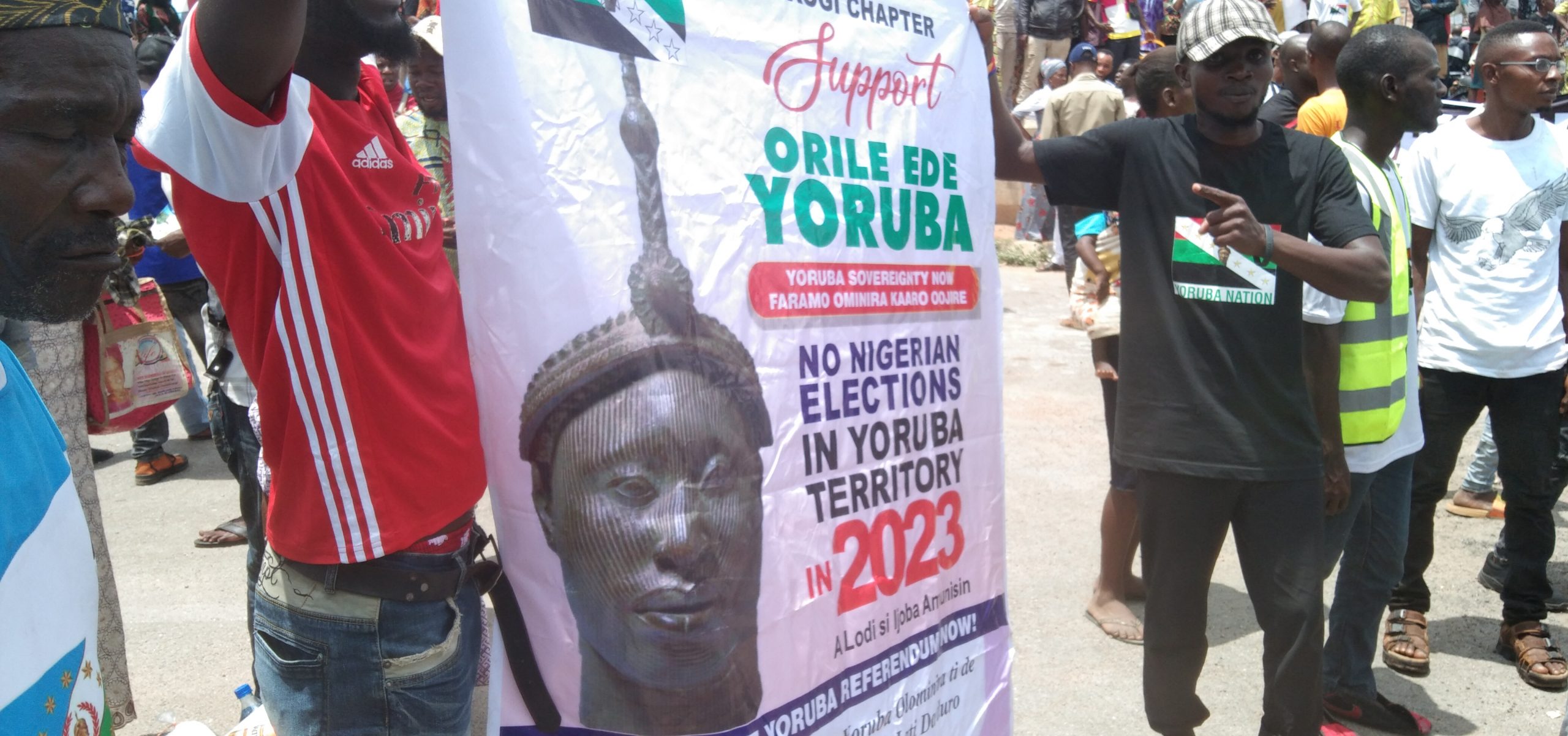 Photo News: Ongoing Yoruba Nation Rally In Osogbo