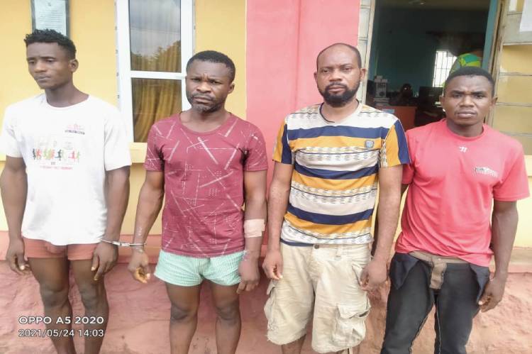 Police Parade Four Armed Robbers In Ogun