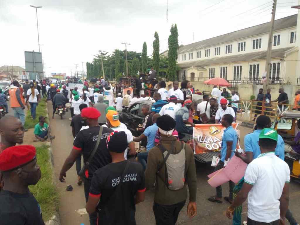 BREAKING: Yoruba Nation Agitators Hold Rally In Ondo