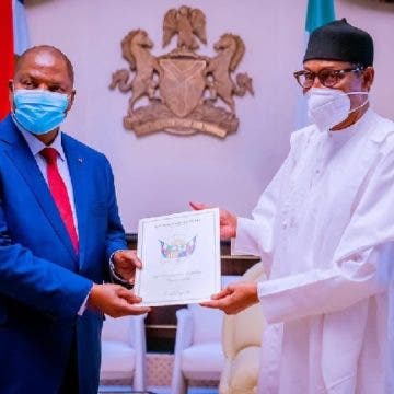 Central African Republic President Meets Buhari In Aso Rock