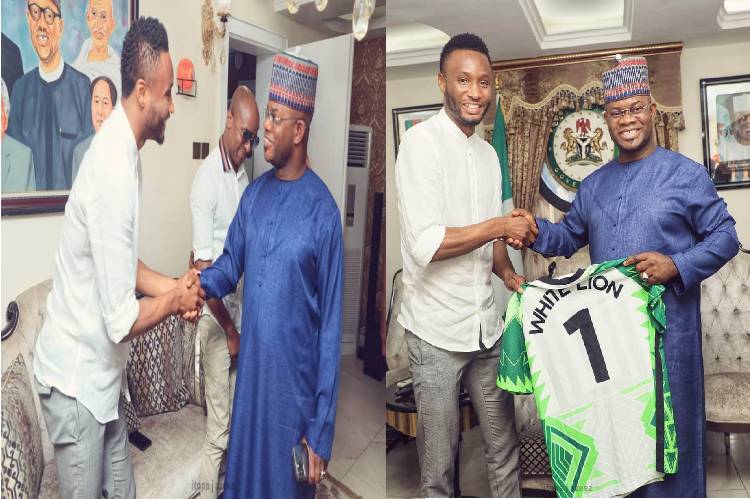 Mikel Obi visits Governor Yahaya Bello, Advocates For Youths Leadership