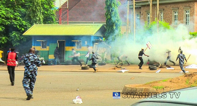 Democracy Day: FCT Police Teargas Protesters