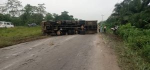 Travelers Escape Death As Trucks Tumble In Osun