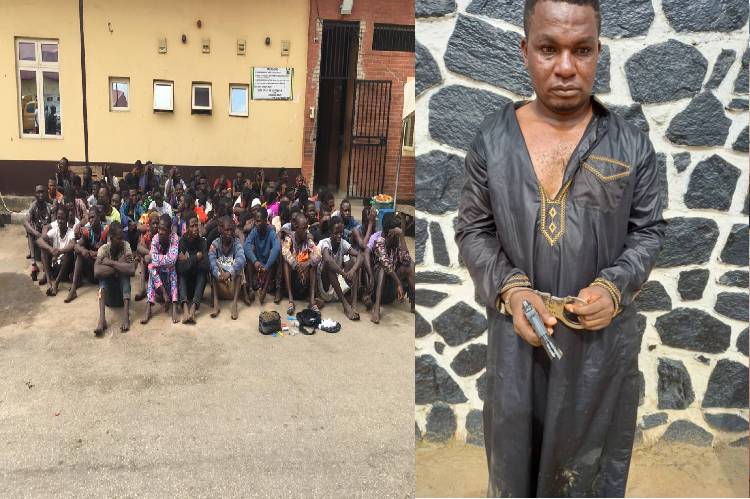 Police Bust Black Spots, Nab 103 Thugs, Recover Weapons In Lagos