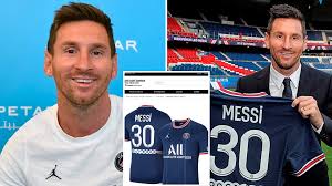 Messi’s PSG Shirts Sold Out In 30 Minutes