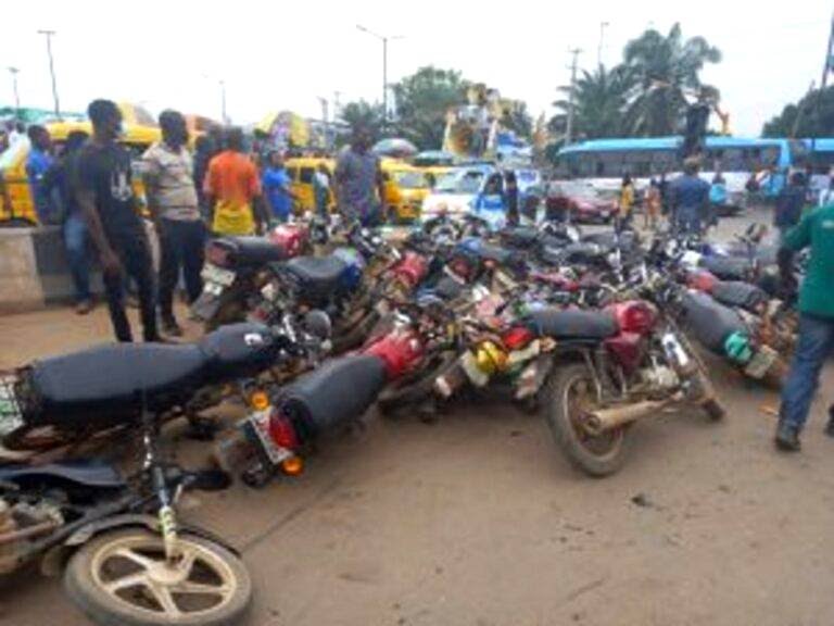 Lagos Task Force Impounds 410 Motorcycles