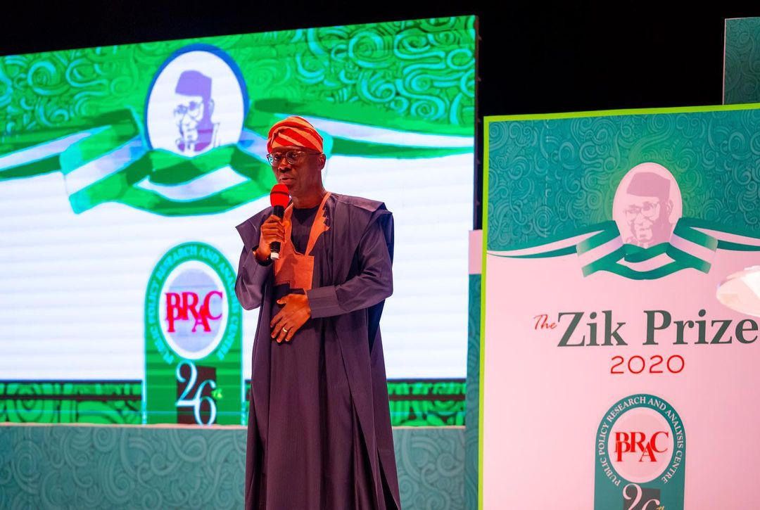 (Photos) Gov. Sanwo-Olu Emerges Winner Of Zik Prize For Good Governance
