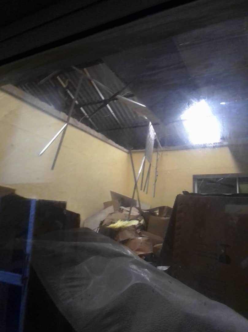 Roof, Ceiling, Window Of Osun Isolation Centre Blown Off, Detached  
