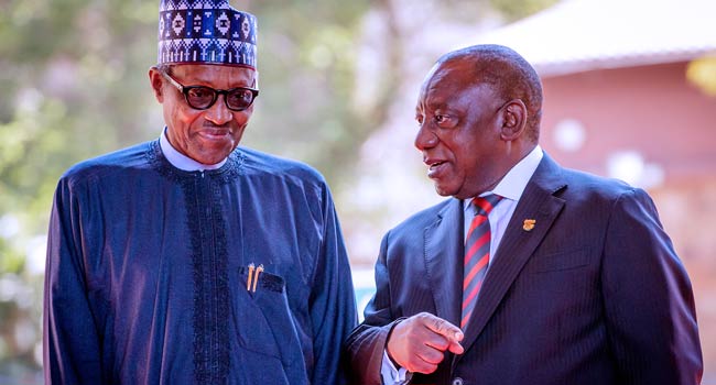 Buhari Receives South African President Ramaphosa