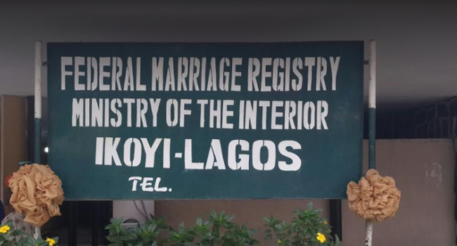 Ministry Of Interior Debunks Report On Marriages Conducted In Ikoyi Registry Are False