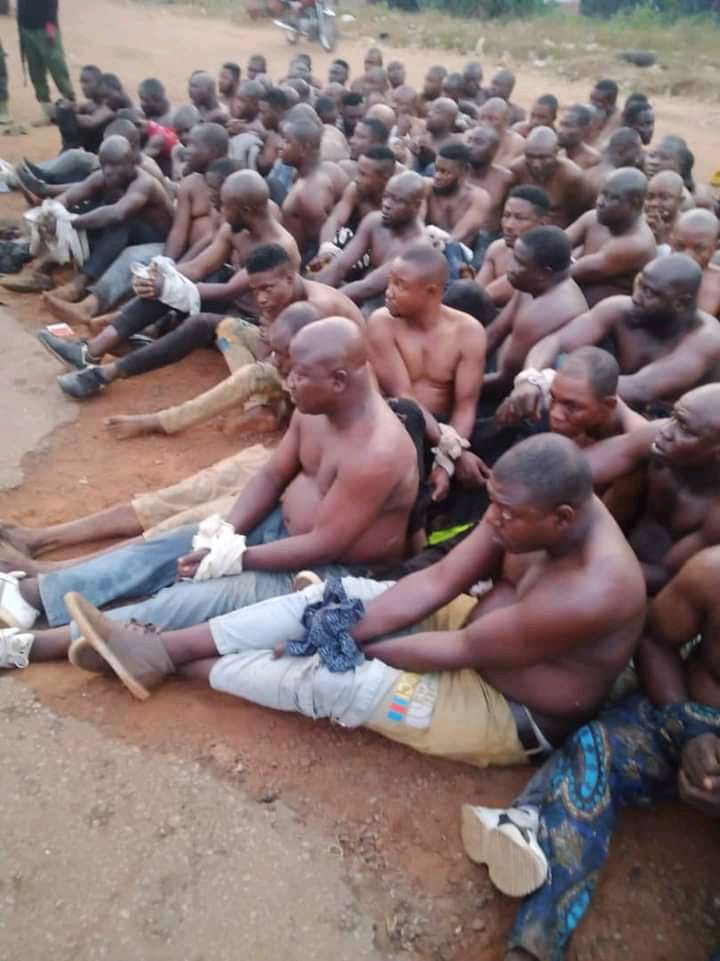 Ekiti 2022: Security Operatives  Apprehend  500 Armed Thugs, Recover Weapons