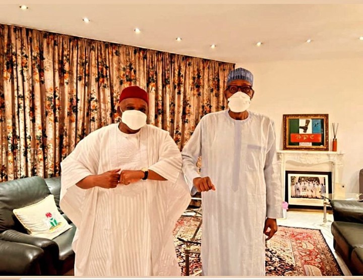 2023: Orji Uzor Kalu Visits President Buhari In Abuja