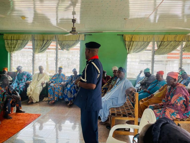 Osun NSCDC Visits  Ataoja Of Osogbo, Seeks Alternative Dispute Resolution