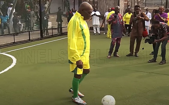 Obasanjo  Participates In Novelty Match To Mark 85years Birthday
