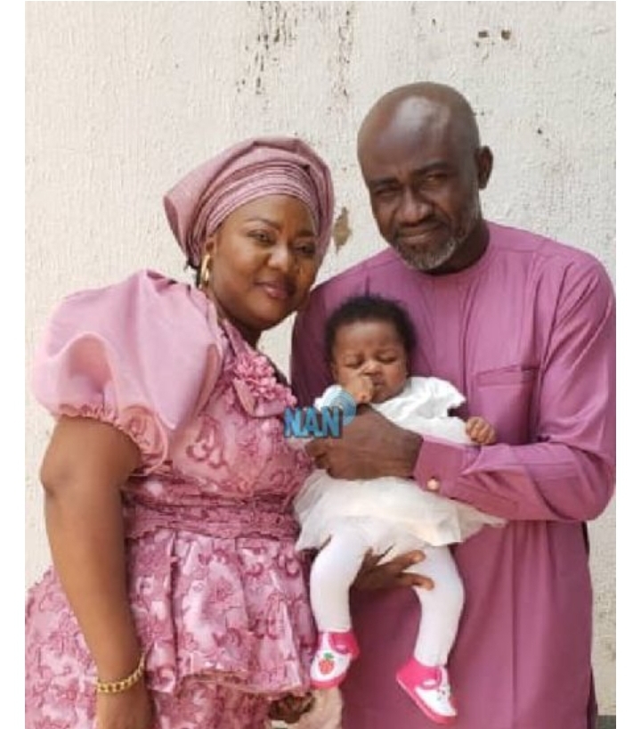 NAN Editor Dedicates Child To God After 14yrs Of Marriage