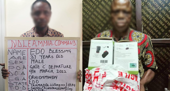 NDLEA Apprehends General Overseer Of  Living Hope Church With Parcels Of Cocaine In Lagos Airport