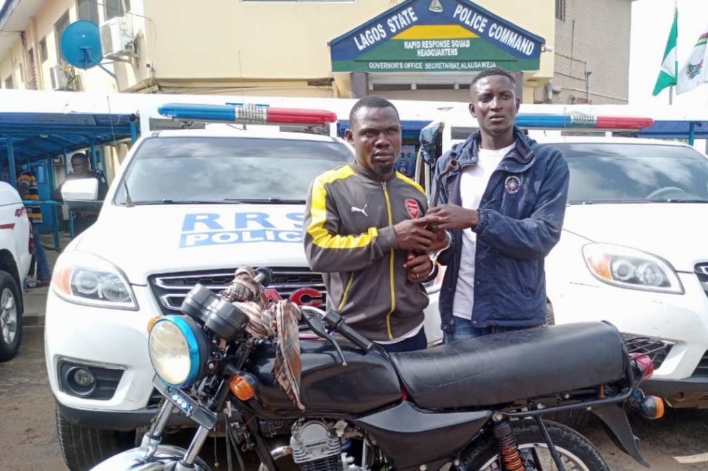 Police Apprehend  Robbers Who Snarced Motorcycle, Injured Owner
