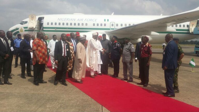 Buhari Arrives Ebonyi On 2-Day Working Visit