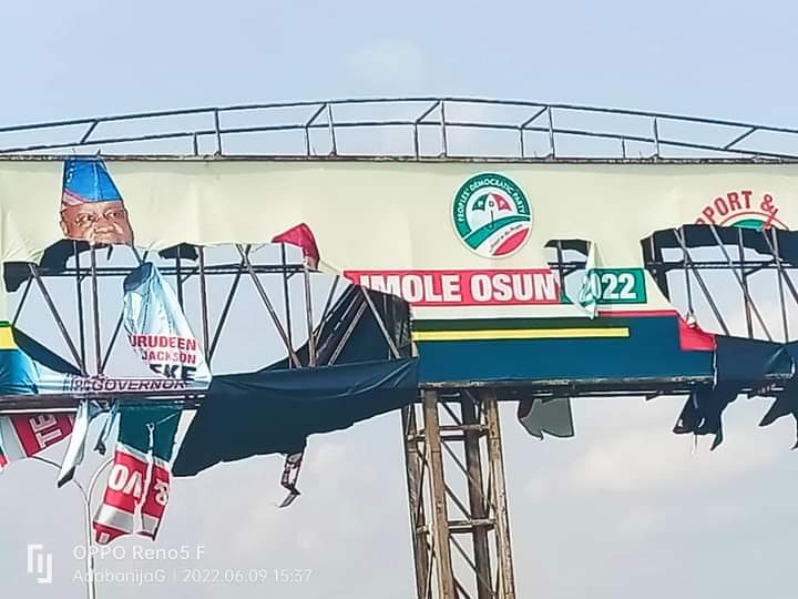 Osun PDP Spits Fire Over Destruction Of Adeleke’s Campaign Billboards