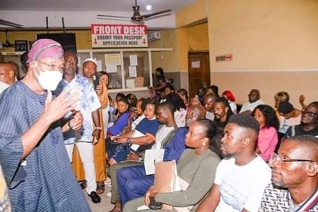 Aregbesola Pays Visit to Alausa Passport Office