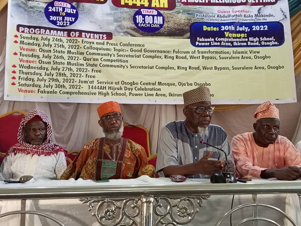 Osun Muslim Community Kicks Off A Week-Long Hijrah 1444AH Celebration