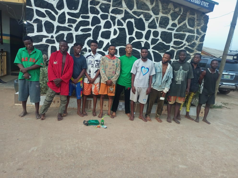 Security Operatives Arrest 11 Suspected Cultists In Ogun