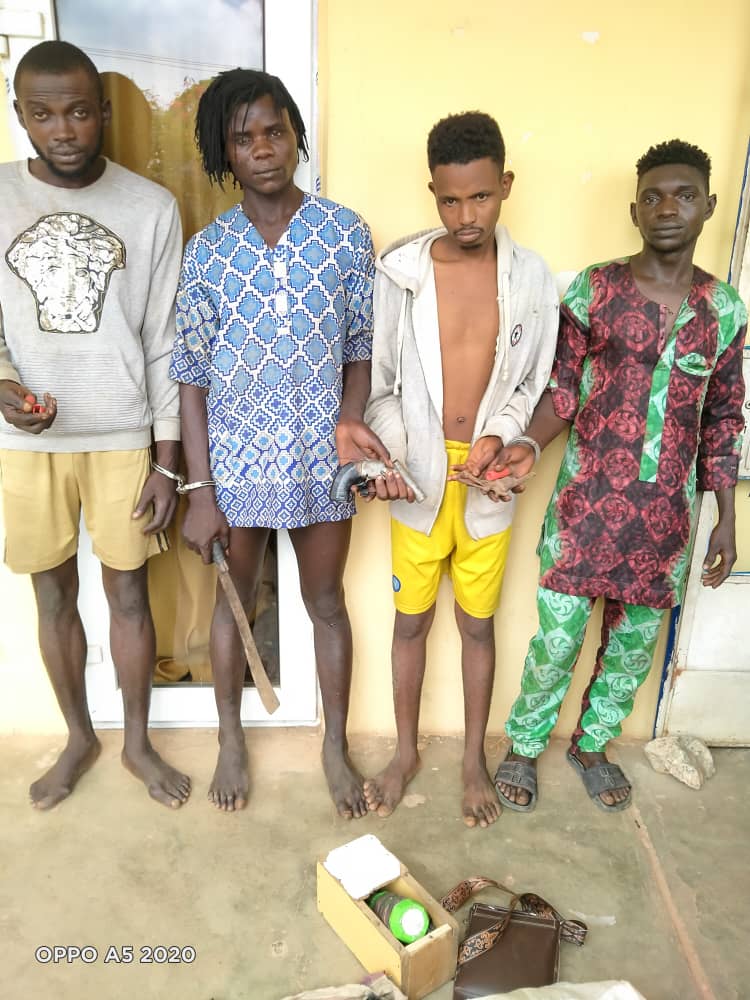 Police Arrest Four Armed Robbery Suspects In Ogun
