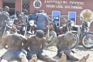 Amotekun Parades Five Suspected Motorcycles Snatchers In Osun
