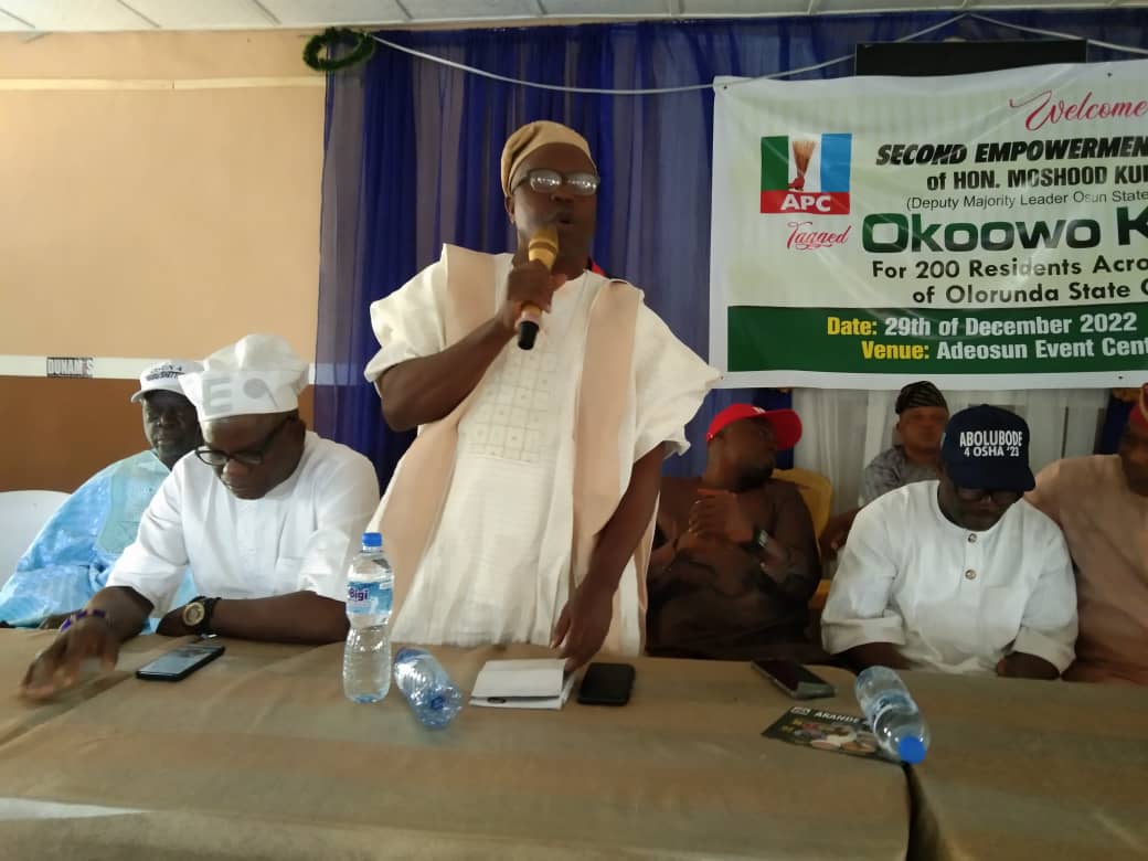 Osun Lawmaker Empowers Constituents, Optimistic Of APCs Victory In 2023