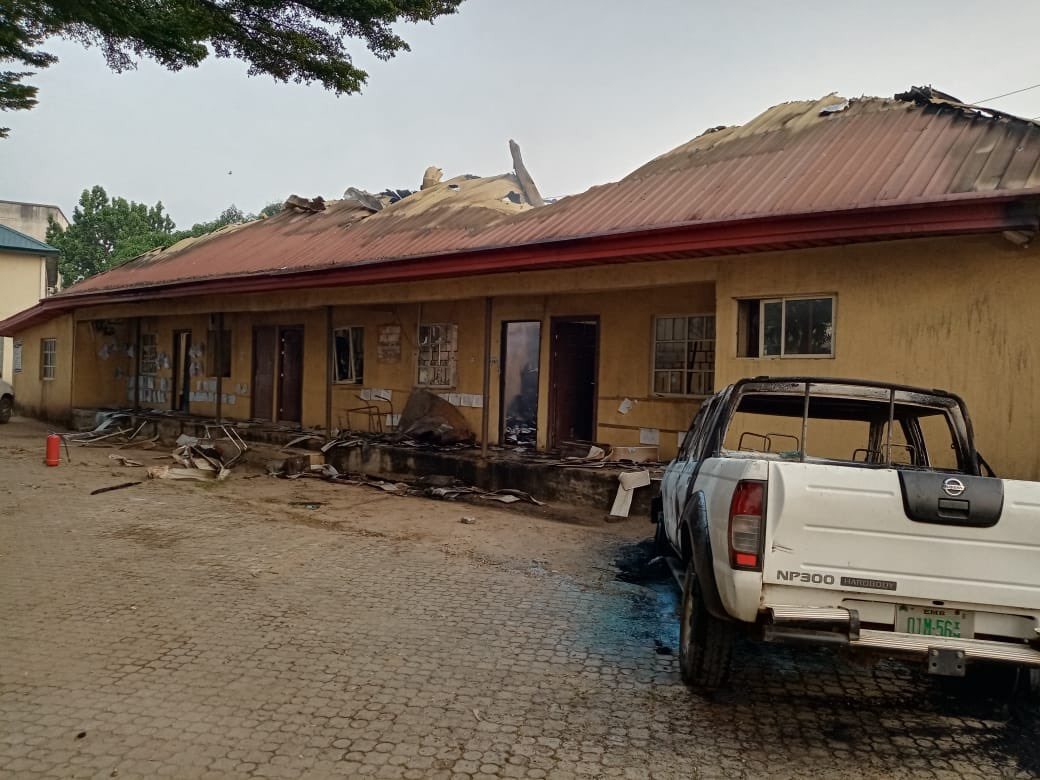 JUST IN: Three killed As Gunmen Attack INEC Head Office In Imo