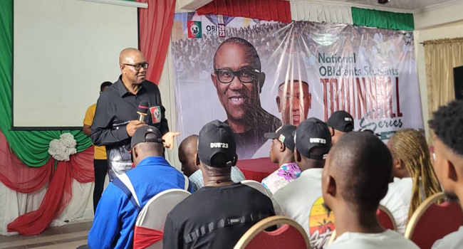 2023: Peter Obi Meets With Students, Promises  A Thriving Environme