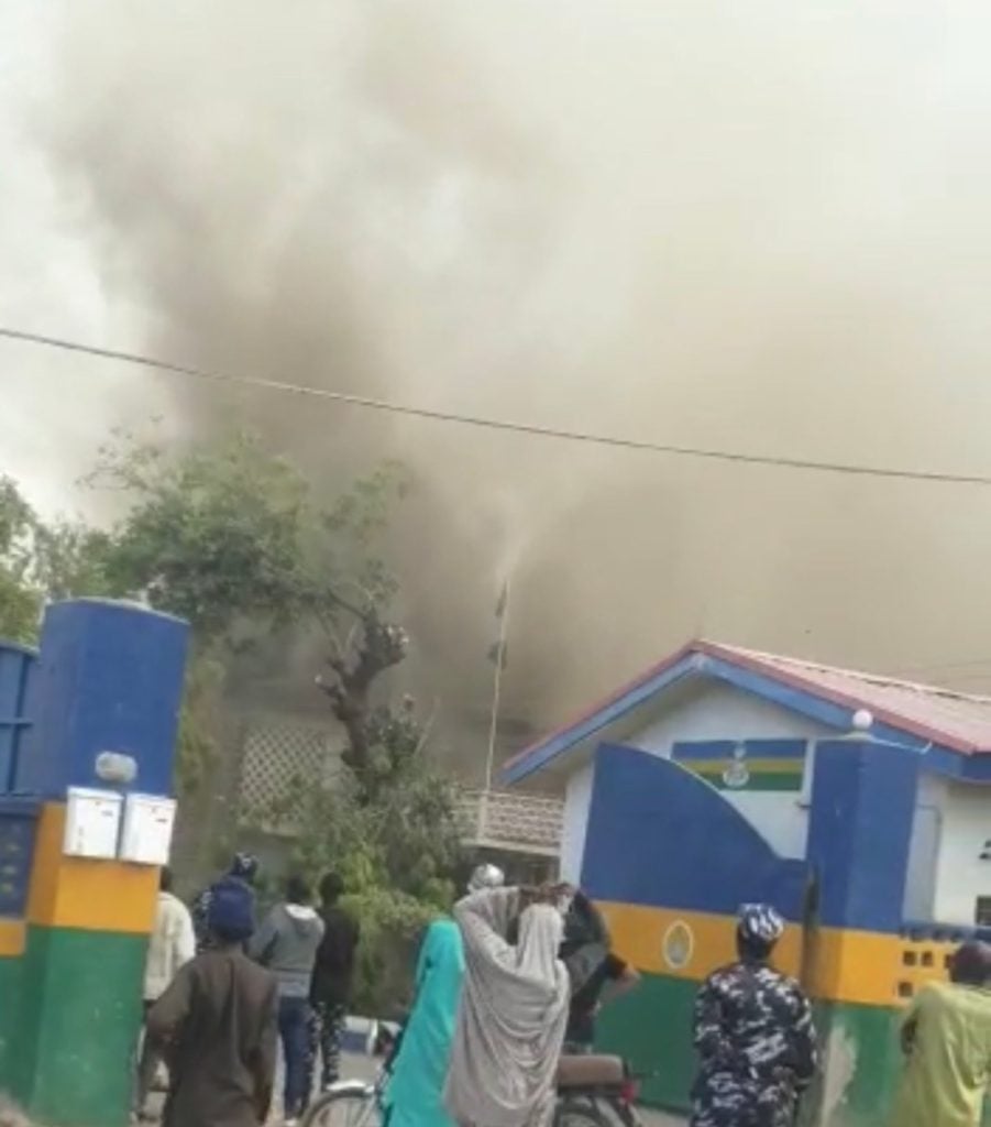 Fire Guts Nigerian Police Headquarters, Kano State