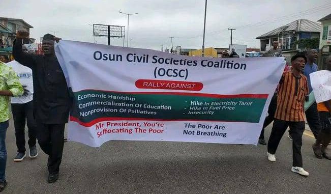 Subsidy Removal: Osun Civil Societies Protest Against Hardship