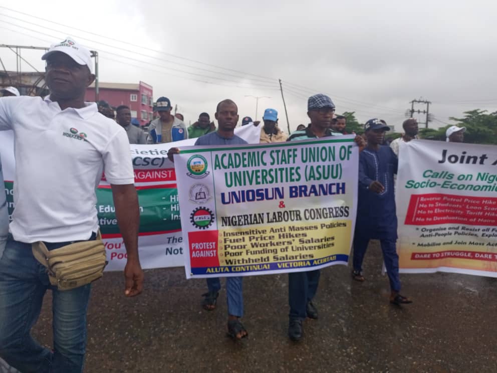 Subsidy Removal: Labour Unions, CSOs Protest In Osun
