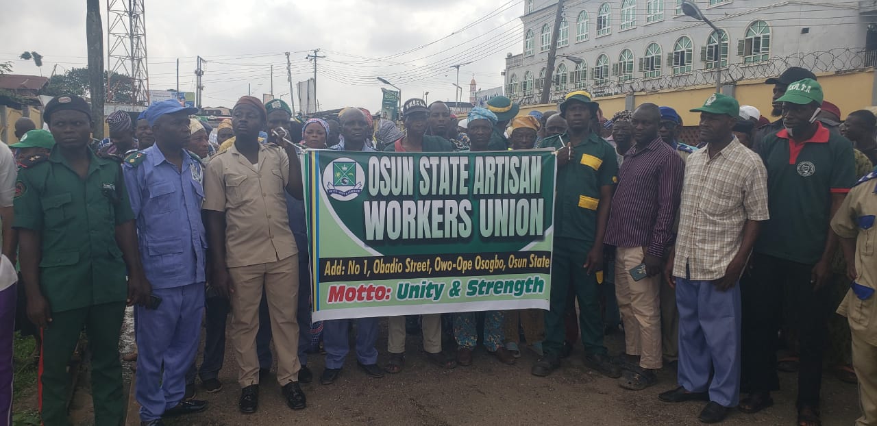 Osun Artisans Protest Assault, Threat To Life By ‘Omooniles’