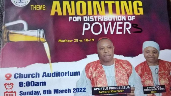 Church Member Snatches Prophet’s Wife In Ondo