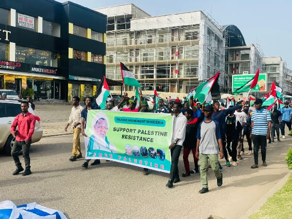 Palestine Vs Israel War: Nigerian Muslims Storm Abuja For Solidarity Walk
