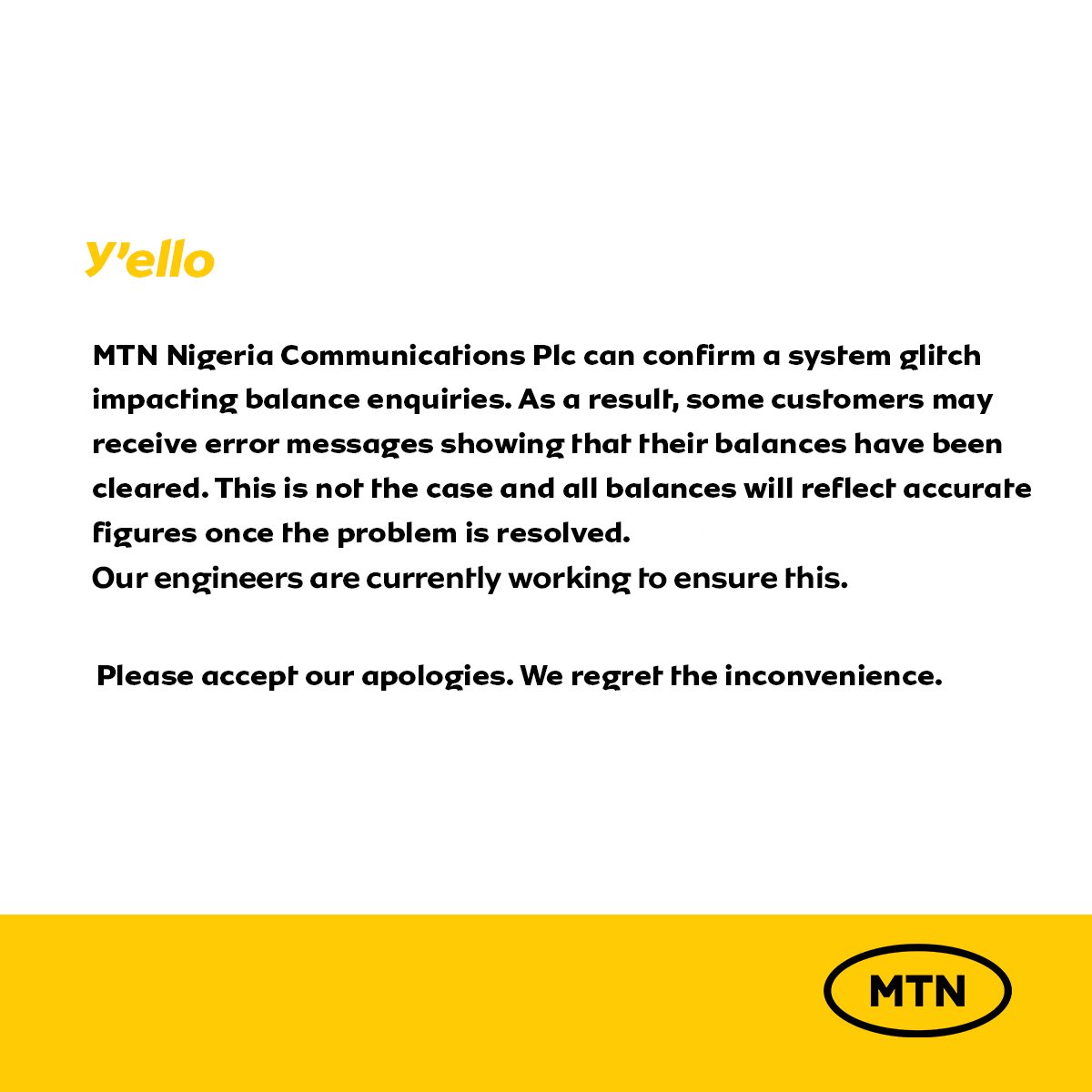 Your Debt Status Remains Unchanged, MTN Tells Jubilating Customers
