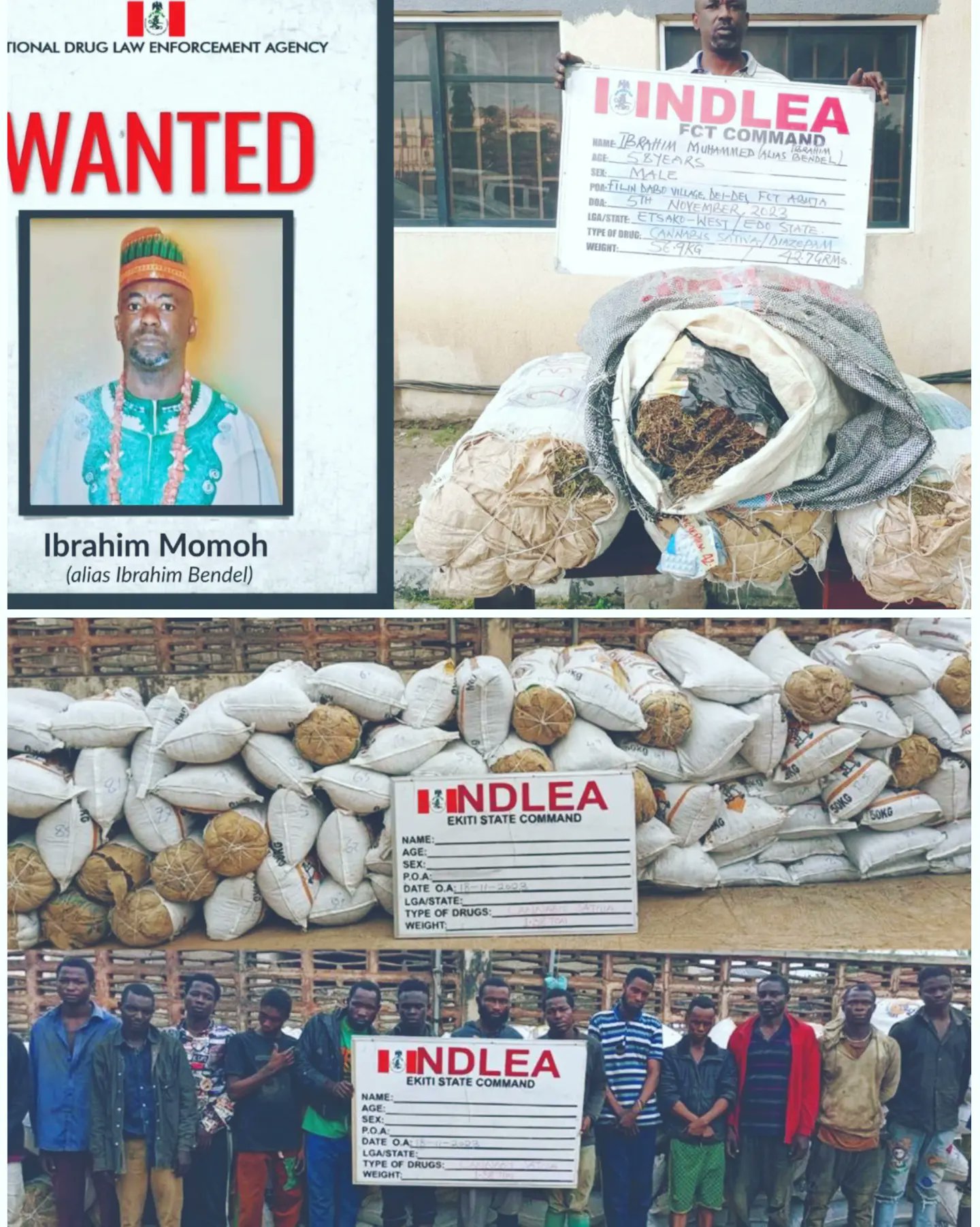 NDLEA Arrests Wanted Illicit Drug Kingpin, Others In Abuja