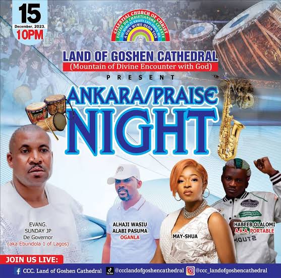 CCC Leader Reacts To Attack On Choice Of Portable, Pasuma To Perform At Praise Night