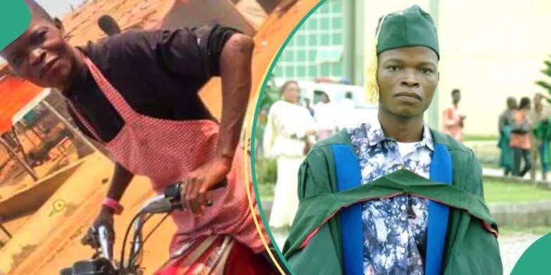 Meet Commercial Motorcyclist Who Graduated With First Class From Federal Varsity