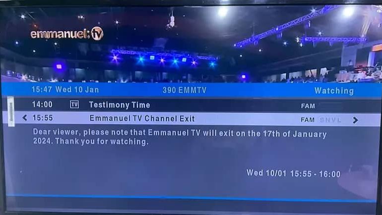 BBC: Multichoice Removes TB Joshua’s Emmanuel TV From DStv