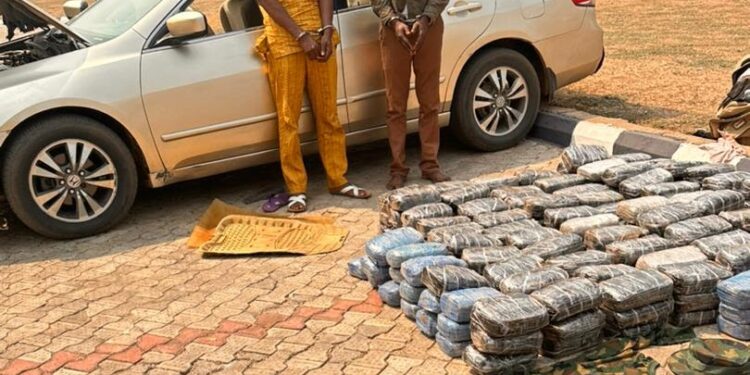 Retired Soldier Arrested With 400kg Hemp In Kogi
